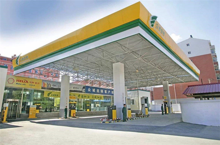 果洛加气站钢结构网架案例7